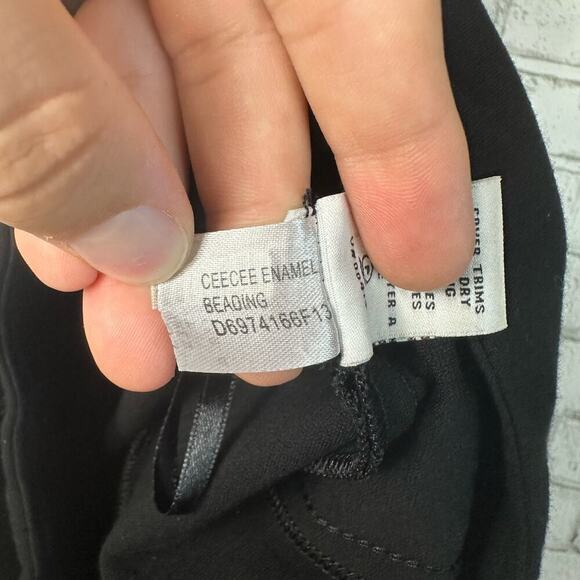 Diane von Furstenberg Dress Ceecee Beaded Shift Sleeveless Black 4 - Picture 12 of 13